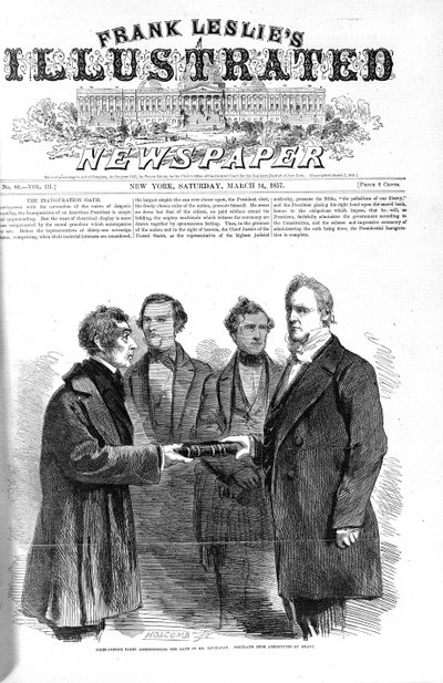 Portada de Frank Leslies Illustrated Newspaper 14 de marzo de 1857 de American School