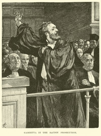 Gambetta en la acusación de Baudin de American School