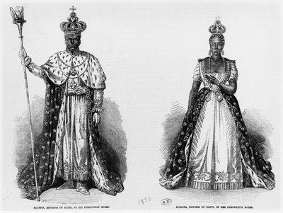 General Faustin Soulouque como Emperador de Haití, y Adelina como Emperatriz de Haití, 1856 de American School