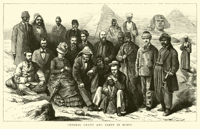 El General Grant y su grupo en Egipto de American School