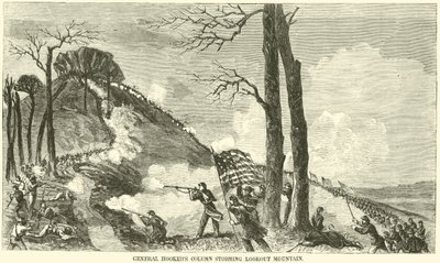 Columna del General Hooker asaltando Lookout Mountain, noviembre de 1863 de American School