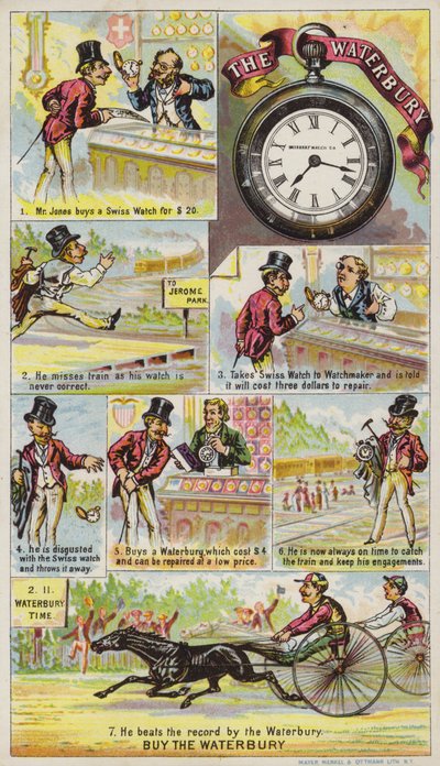 Caballero comprando un reloj de American School