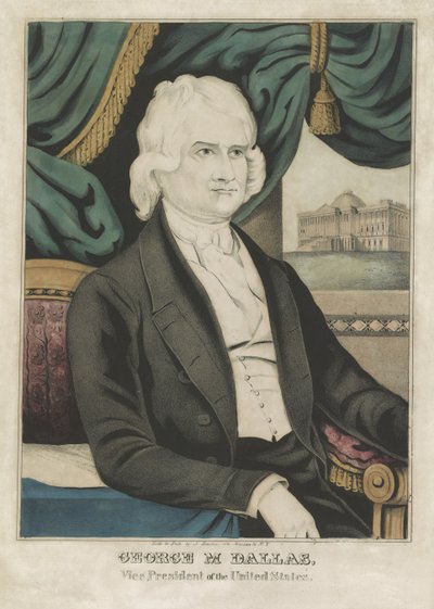 George M. Dallas, pub. 1844 (litografía en color) de American School