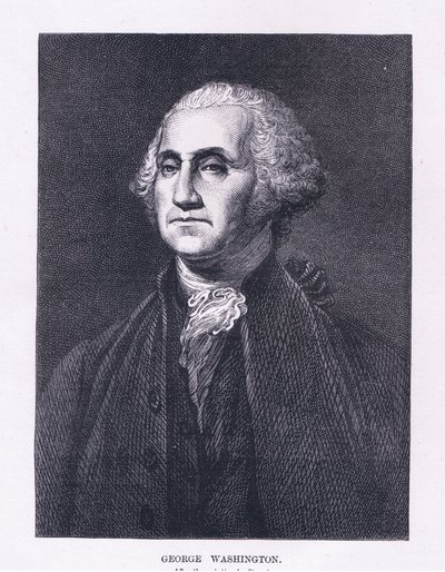 George Washington, ilustración de la Historia de los Estados Unidos de Cassell, pub. por Petter & Galpin c.1890 de American School