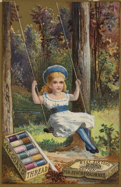 Niña en columpio de American School