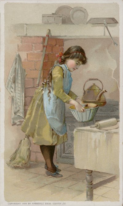 Niña Horneando en la Cocina de American School