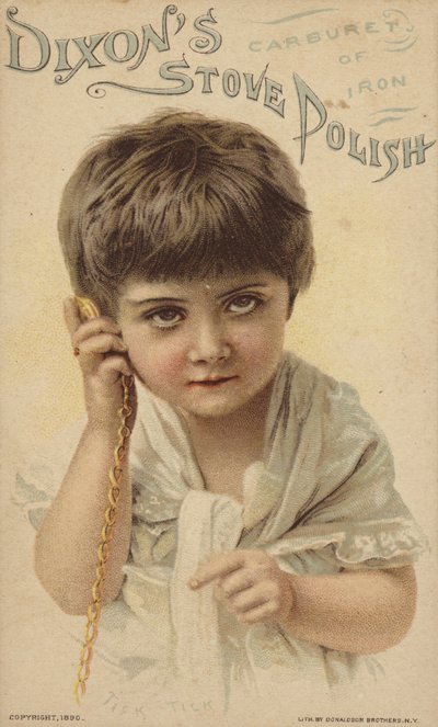 Niña Sosteniendo un Reloj de Bolsillo de American School