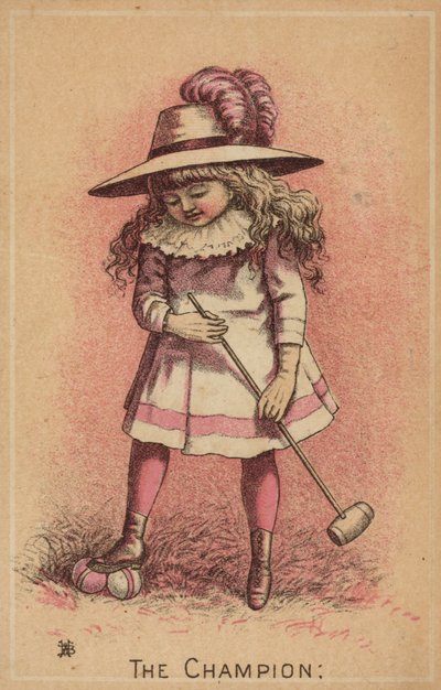 Niña Jugando al Croquet, La Campeona de American School