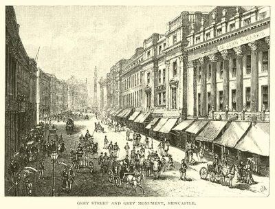 Calle Grey y Monumento Grey, Newcastle de American School