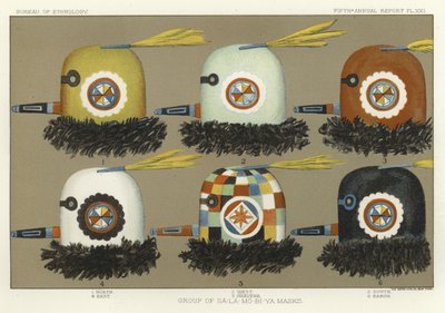 Grupo de máscaras Sa-La-Mo-Bi-Ya de American School
