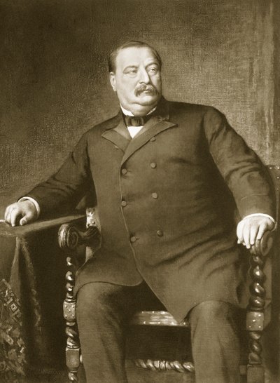 Grover Cleveland, 22º y 24º Presidente de los Estados Unidos de América, pub. 1901 de American School