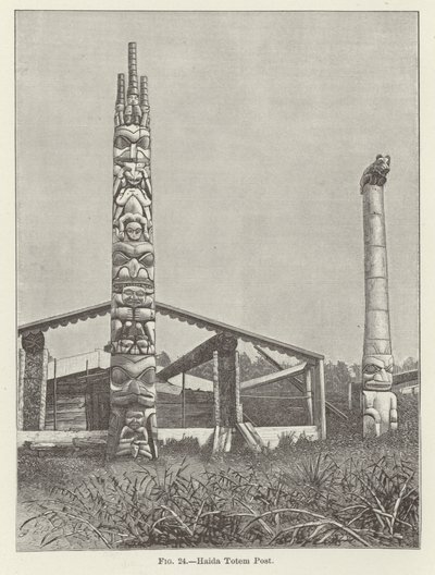 Poste totémico Haida de American School