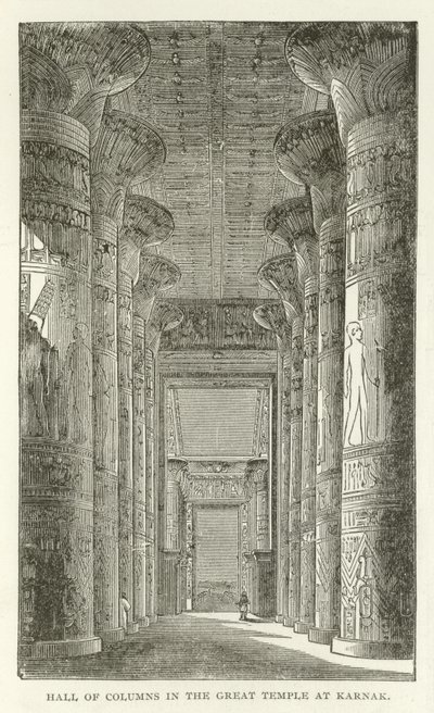 Sala de Columnas en el Gran Templo de Karnak de American School