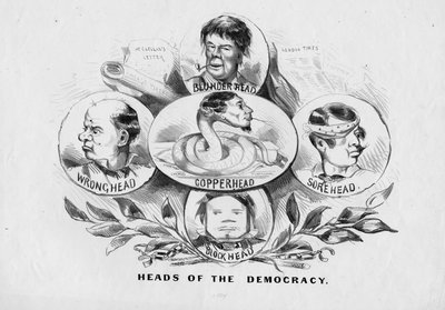 Cabezas de la democracia de American School