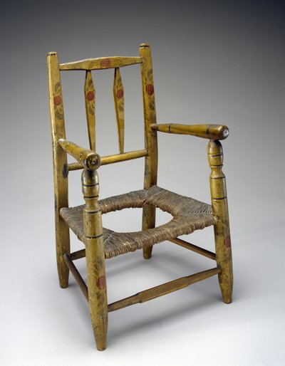 Silla con agujero, c. 1800-1850 de American School