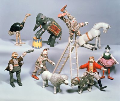Acróbatas y menagerie del Circo Humpty Dumpty, c.1900 de American School