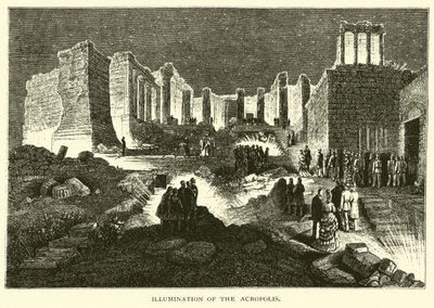 Iluminación de la Acrópolis de American School