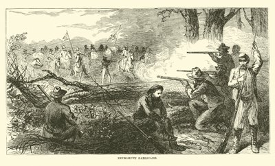 Barricada improvisada, julio de 1863 de American School