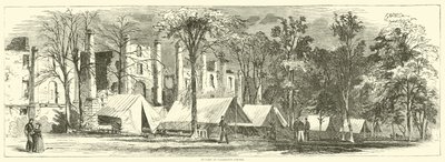En el campamento en Warrenton Springs, octubre de 1863 de American School