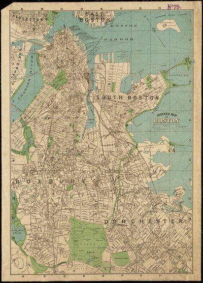 Mapa indexado de Boston de American School
