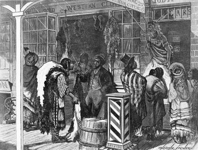 Indios Comercian en una Ciudad Fronteriza, de 