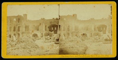 Interior de Fort Sumter de American School