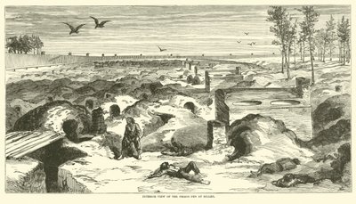 Vista interior del Penal de Prisioneros en Millen, noviembre 1864 de American School