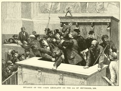 Invasión del Cuerpo Legislativo el 4 de septiembre de 1870 de American School