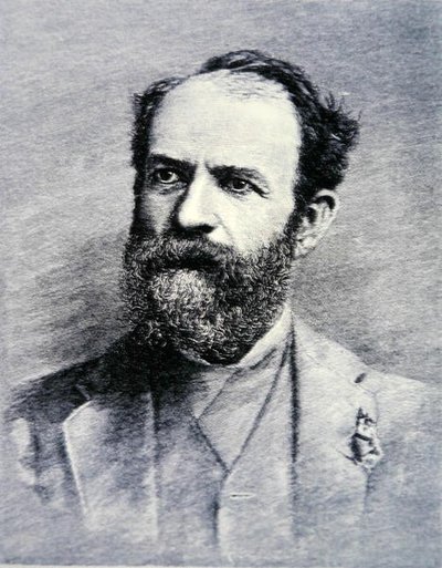 Jay Gould (1836-92) (grabado) de American School