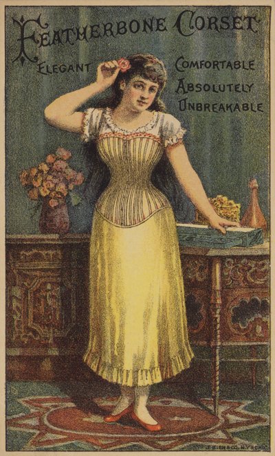 Dama con corsé amarillo de American School