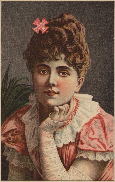 Dama con Vestido Rosa de American School