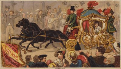 Dama en un carruaje de American School
