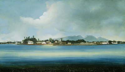 Lahina, Maui, Islas Hawai (óleo sobre lienzo) de American School