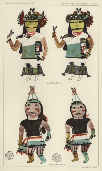 Lakone Mana, Mamzrau Mana (litografía en color) de American School