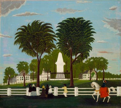 Monumento de la Batalla de Lexington, c.1830 de American School