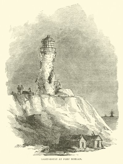 Faro en Fort Morgan, agosto 1864 de American School