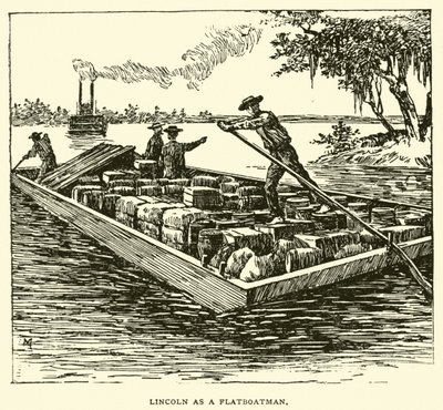 Lincoln como barquero de American School