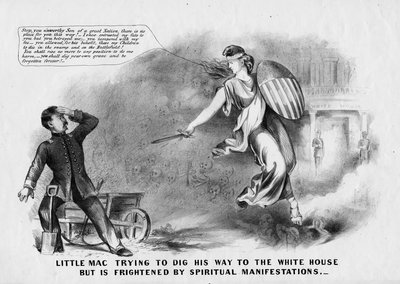 Little Mac tratando de cavar su camino a la Casa Blanca pero asustado por manifestaciones espirituales de American School