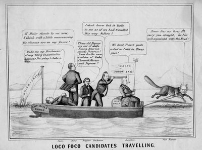 Candidatos de Loco Foco viajando en el sistema de canales de American School
