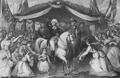 General de División George B. McClellan, pub. 1861 (grabado) de American School