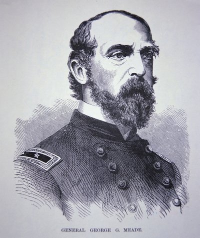 Mayor General George Meade (1815-72) de American School