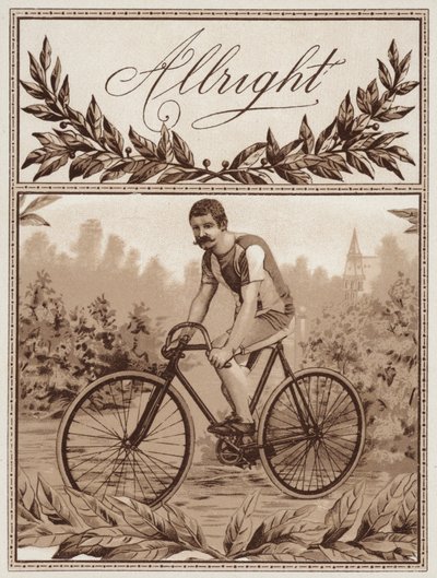 Hombre en bicicleta de American School