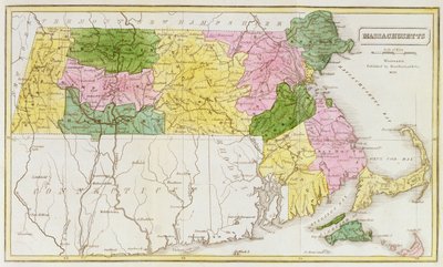 Mapa de Massachusetts, de 