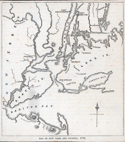 Mapa de Nueva York y sus alrededores de American School