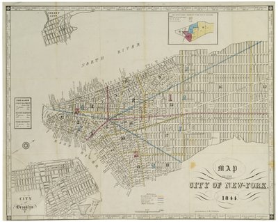 Mapa de la ciudad de Nueva York de American School