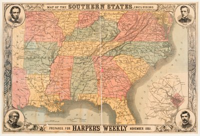 Mapa de los Estados del Sur de American School