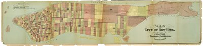 Mapa de la ciudad de Nueva York, mostrando sus divisiones políticas y subdivisiones de American School