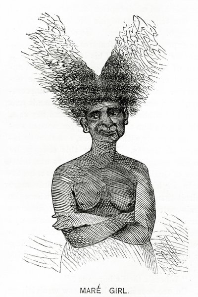 Niña Mare, ilustración de Appletons Journal, 4 de mayo de 1872 de American School