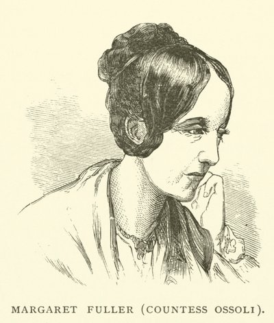 Margaret Fuller, condesa Ossoli, periodista estadounidense y defensora de los derechos de la mujer (grabado) de American School