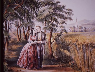 Propuesta de matrimonio, principios del siglo XIX de American School